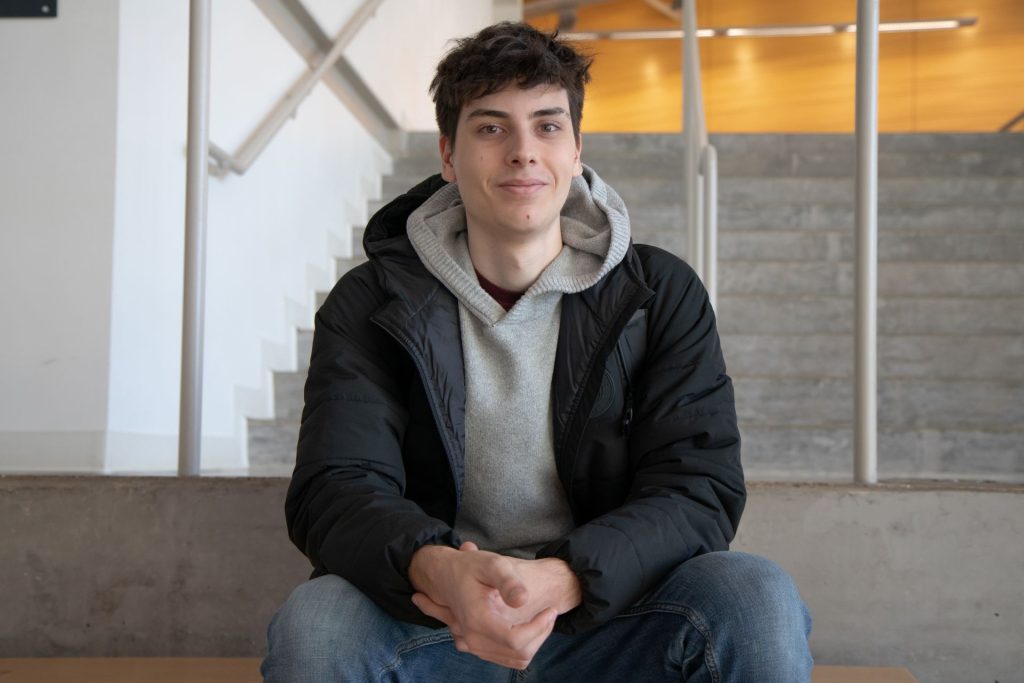 A headshot of Gavin Nourallah studying at ATEC sophomore studying Design and Creative Practice at The Harry W. Bass Jr. School of Arts, Humanities, & Technology.