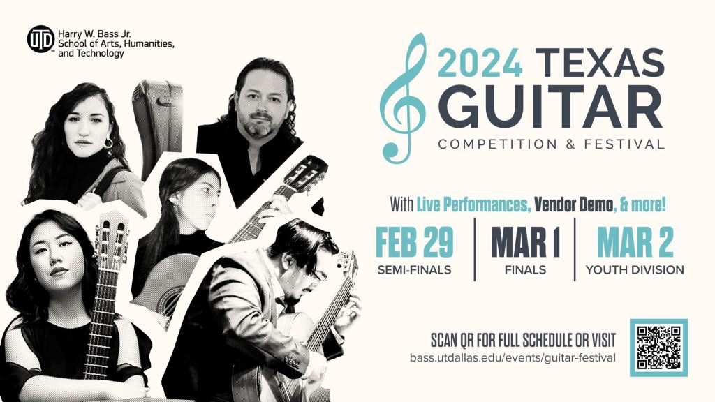 Renowned guitarists, music educators, and talented musicians compete at The University of Texas at Dallas.